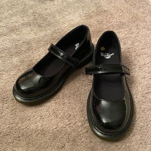 Dr. Martens MACCY black patent leather Mary Jane shoes
